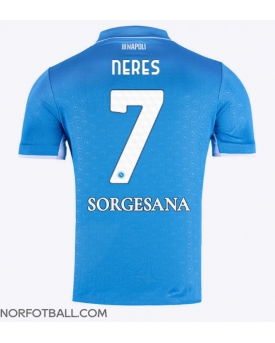 Billige Fotballdrakt SSC Napoli David Neres #7 Replika Hjemmedrakt 2024-25 Kortermet